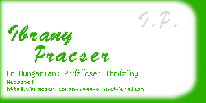 ibrany pracser business card